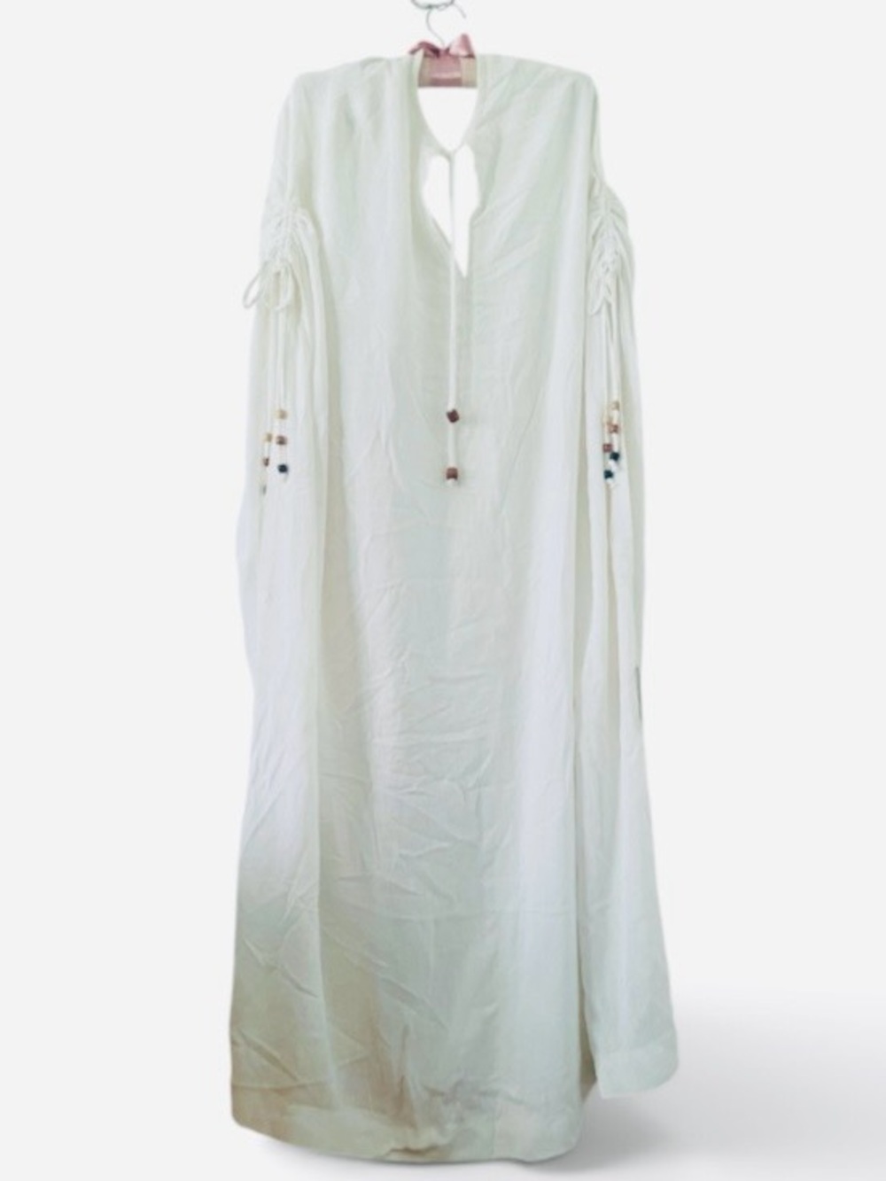 NWT Shannon Rodgers for Jerry Silverman Beaded White Caftan